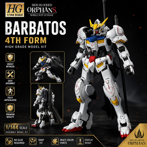 144 gundam barbatos 4th - hg, 1/144