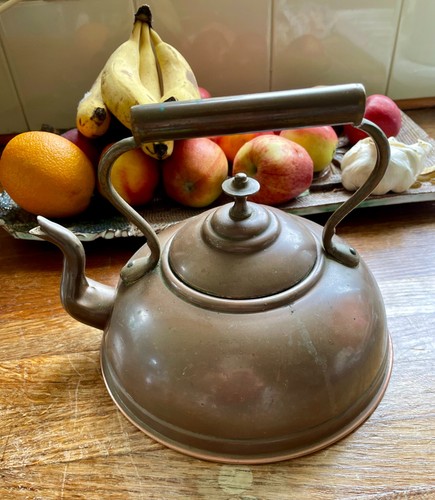 Antique copper kettle - antique,