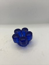 Cobalt Blue Bristol Blue Candle Holder Small