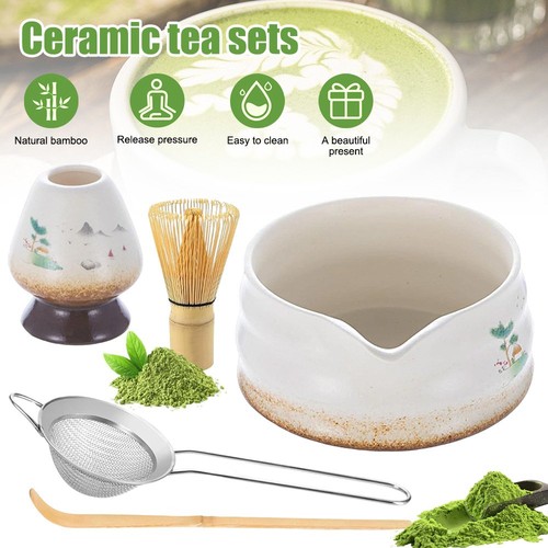 New matcha making tool set - new,