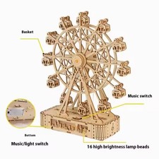 Wooden puzzle ferris wheel - wooden,