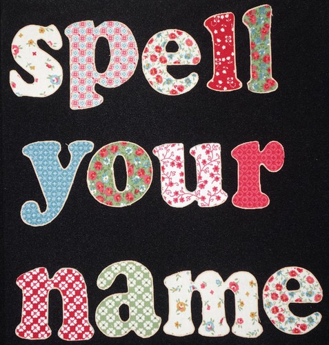 Individual fabric alphabet - 6,