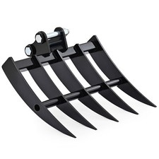 1-2 Ton Mini Excavators Attachment 500mm Rake Tool for Mini Diggers 25mm Pins