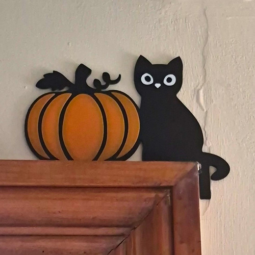Halloween hanging cat - hanging,