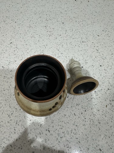 Vintage stoneware pot - vintage,