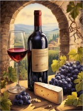 Tile Mural Wine Themed Tuscany