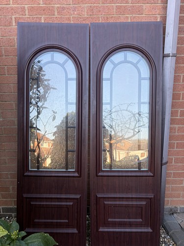 Pvc double glazed - double, door