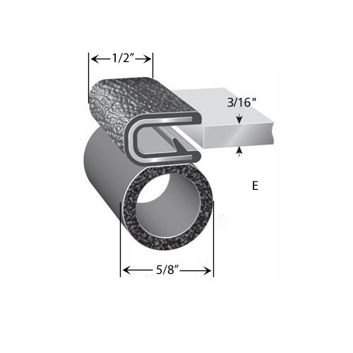 Marine boat trim seal rubber - marine,,