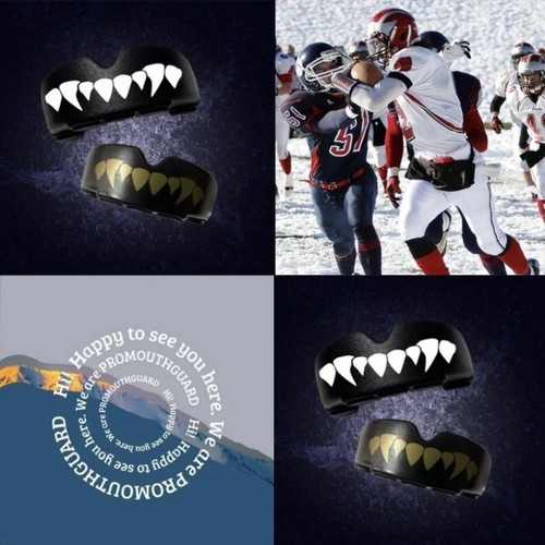 Gold teeth with fangs gum - gold,