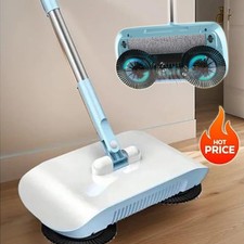 Manual Floor Sweeper w/Twin