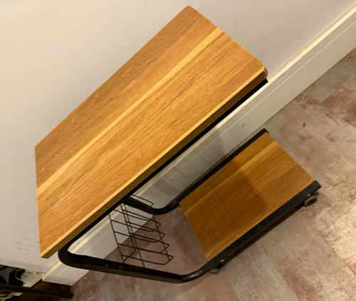 Wood metal side table - wood, &