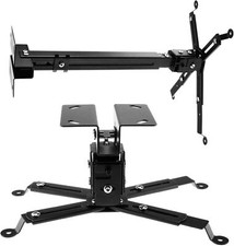 Universal Projector Ceiling Wall Mount 360° Rotate 90° Swivel & Tilt Home Office