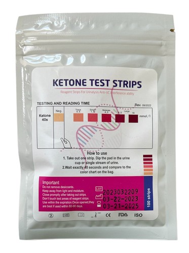 Ketone test strips 100 - test, (100