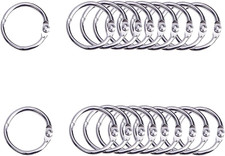 20pcs Metal Binder Rings 30mm