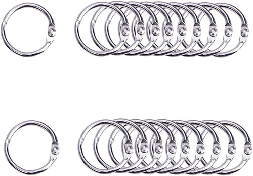 20pcs metal binder - metal, 30mm