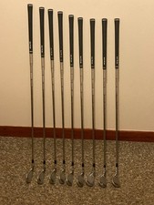 R 11 TaylorMade  irons KBS 90 regular shafts, 9 irons 4 to PW,LW, SW. Excellent