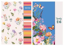 2026 A6 Week To View Family Organiser Diary 5 Column Planner Hard Back Journal