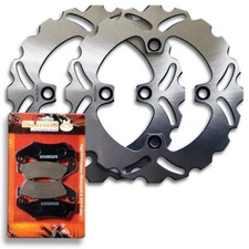 Front brake rotor pads - brake, rotor+pads