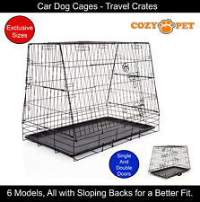 Car Dog Cage Cozy Pet Travel Crate 7 Sizes Puppy Pet Carrier Transport Car Boot