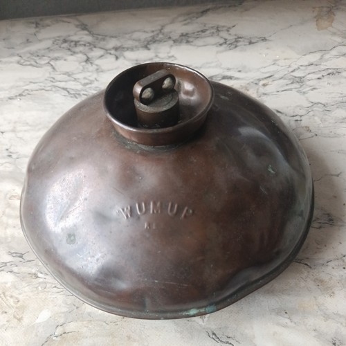 Vintage wumup round copper - round,
