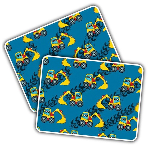 Vinyl sticker blue digger - 2x,