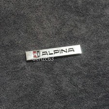 1x Silver ALPINA Chrome Small