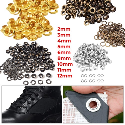 Brass eyelets with washers - eyelets,