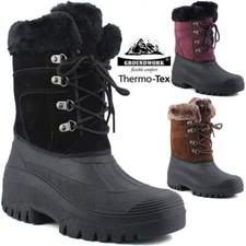 LADIES MUCKER BOOTS WOMENS SNOW THERMAL FUR WELLINGTONS SKI STABLE YARD SHOES
