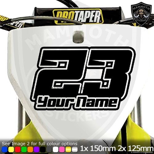 Custom race numbers name - 3x,