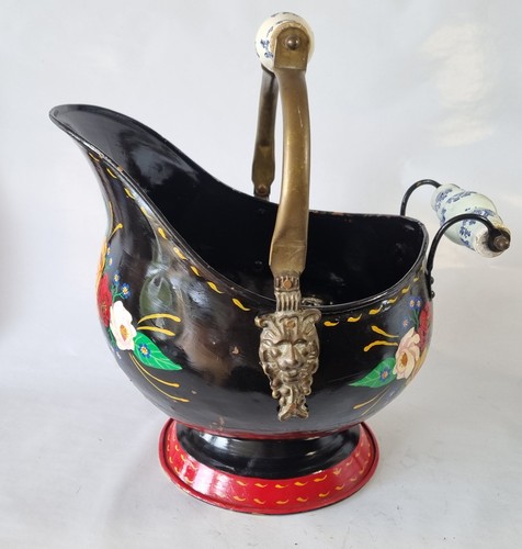 Vintage hand painted barge - painted,