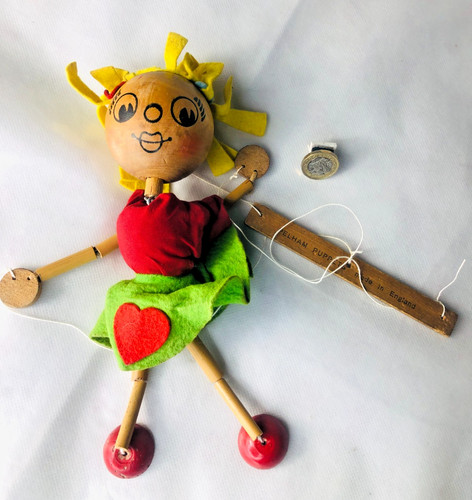Wood wooden puppet pelham - wood,