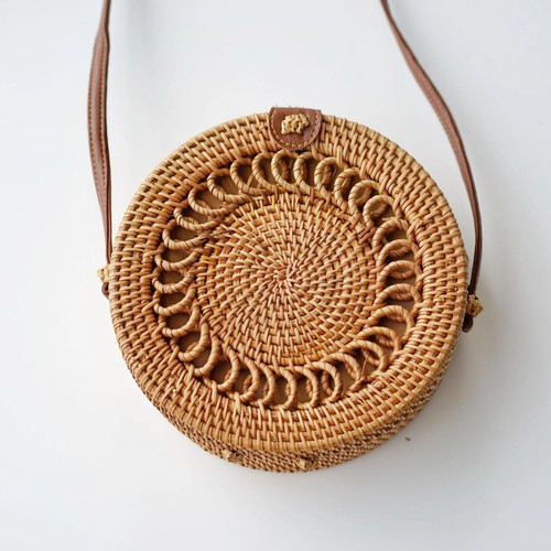 Small rattan summer bag - small,