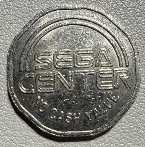 Sega center arcade token - sega,