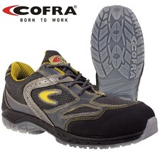 Mens COFRA Lightweight Leather Safety Work Boots Steel Toe Cap Trainer Shoe Size