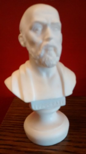 Alabaster bust hippocrates - of,