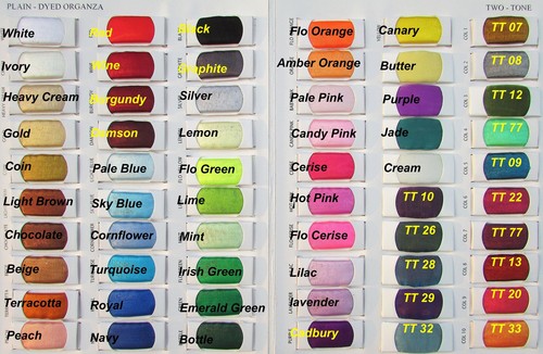 Sheer organza fabric - organza, voile