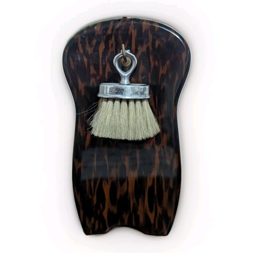 Vtg wall mounted clothes brush - wall-mounted,