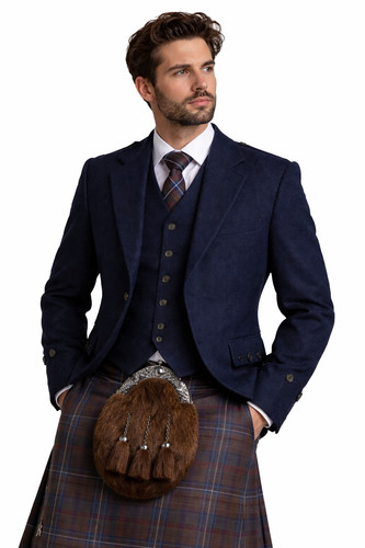 Men scottish navy - men's,