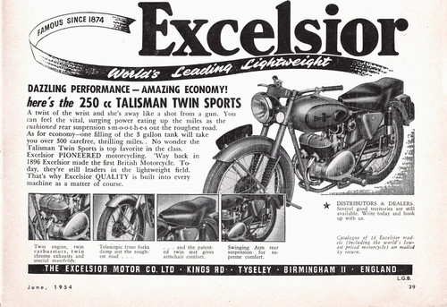 Excelsior talisman twin sports - talisman,