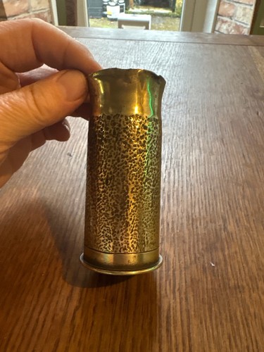 Vintage brass artillery - brass, shell