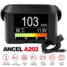 OBD2 Car Engine Scan Diagnostic Tool Digital Display Speed/Fuel Consumption A202