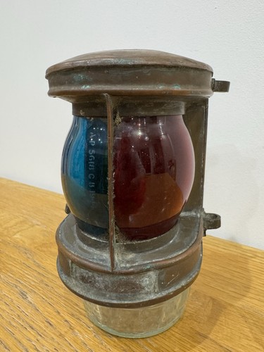 Brass ship navigation lamp - ship’s,