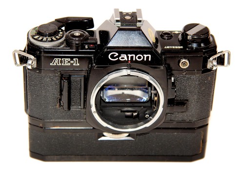 Canon black 50 mm f1 - ae, &