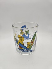 Simpsons Nutella Collectors Glass Tumblers Vintage Good Condition 2000s Surfing