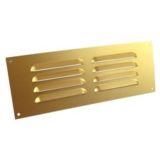 9" x 3" Louvre Vent Brass