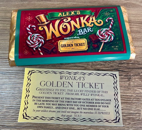 Christmas wonka bar - christmas,