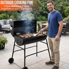 Large Oil Drum Charcoal BBQ