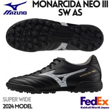Mizuno Soccer Turf Shoes MONARCIDA NEO 3 SW AS P1GD2424 01 Super Wide BLACK