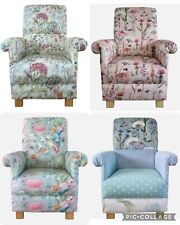 Voyage Maison Fabric Adult Chairs Armchairs Floral Accent Statement Bedroom New