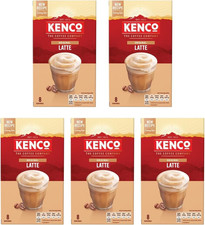 Kenco Latte Instant Coffee Sachets 8x16.3g (Pack of 5, Total 40 Sachets, 652g)